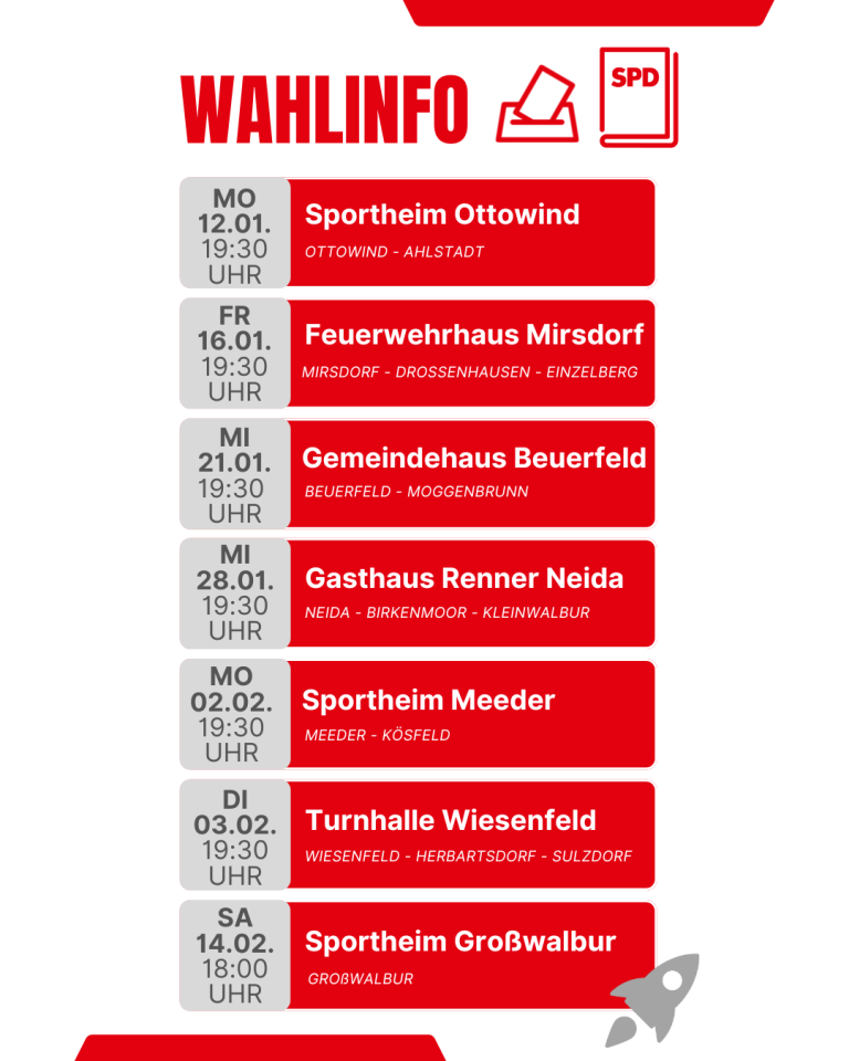 Termine Wahlinfo 2026